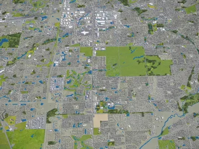 Naperville Low-poly 3D model