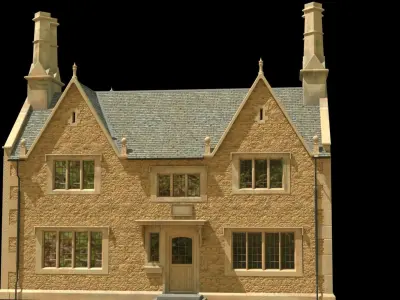 An English Village Cottage or House 3D model