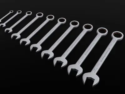 Tools Pack 3D Model Low-poly 3D model