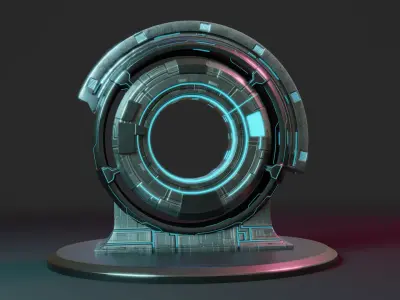Sci-fi Portal 3D model