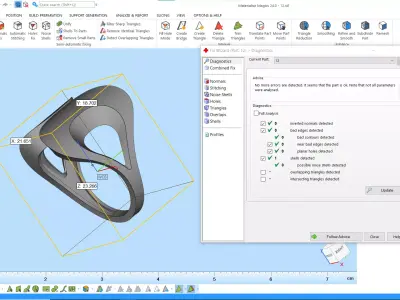 Modern Sculptural Adjustable Ring 3DM STL 3D print model 4