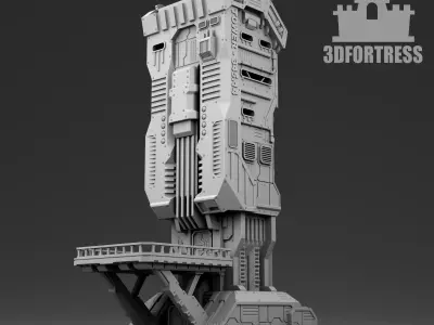 Martian landing pad 3D print model