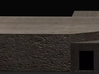 Abandoned Brick Room Free low-poly 3D model