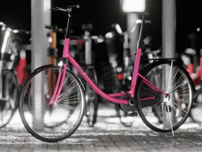 Bicycle Parking Scene 3D model