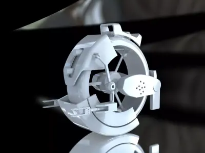 droid turbo scifi mech  3D model