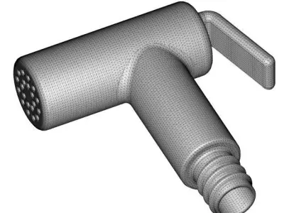 Slimline Health Faucet 3D print model