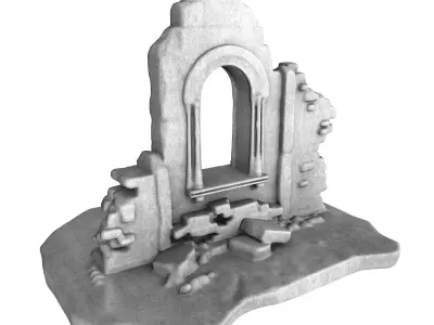 Ancient Temple Ruins Pack 10 Models