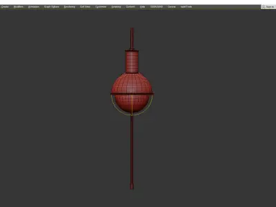 Riley Metallic Plug In Wall Light Low-poly 3D model