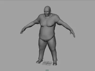 Fat Zombie 3D model