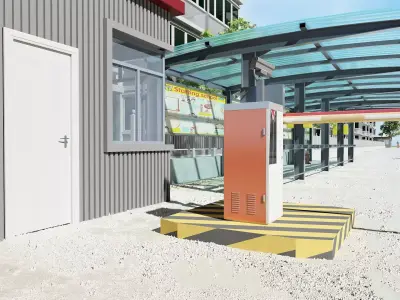 Parking Scene 3D model