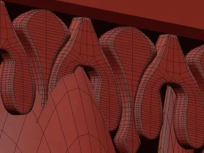 Clarissa glass drop quadro 3D model