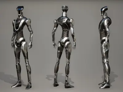 Robot 8 Low-poly 3D model