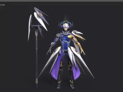 cyberpunk 3D model