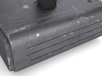 Old security robot 3D model