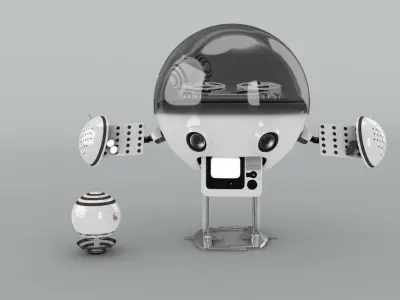 Walk Robot with XPresso 3D model