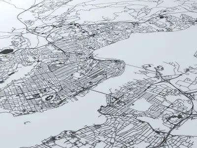 Halifax Road Network and Streets 3D model