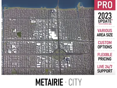 Metairie Low-poly 3D model