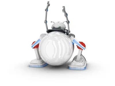Funny Robot Character 3D model