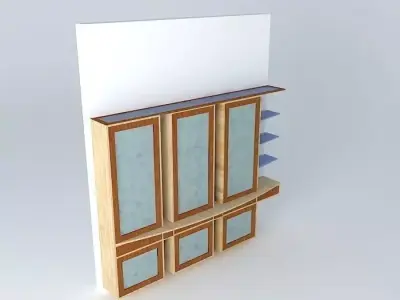 Show case for the living room 3D model