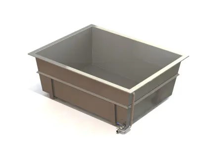 Outdoor bathtub 3D model