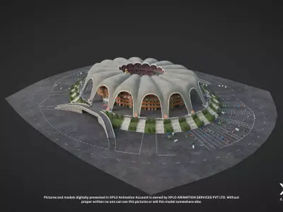 Rungrado 1st of May Stadium 3D Model High Quality 3D model