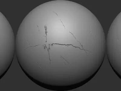 Crack VDM Brushes and Alpha Vol 5 Low-poly 3D model