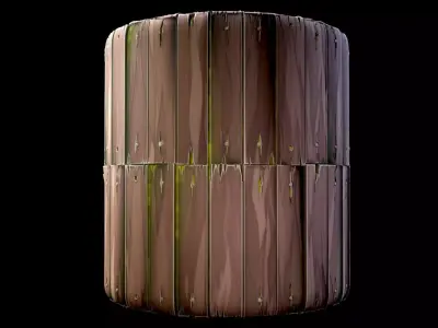 Stylized Wood Planks Substance PBR material and textures  Texture