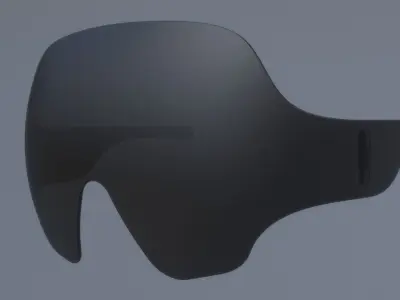 Fashion sci fi sun glasses mask 3D model