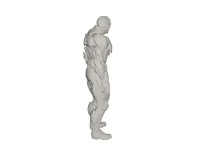 Superhero concept 3D model