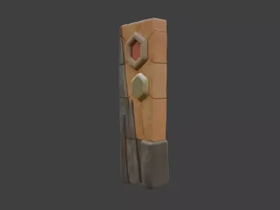 Geometric Ascent Low-poly 3D model