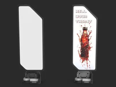 Sci-fi Billboard Sign v3 Low-poly 3D model