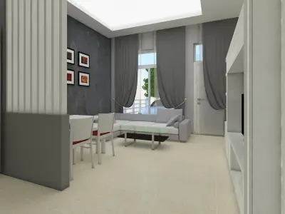 Link house 2 story 3D model