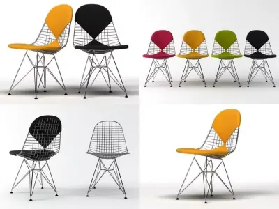 Wire Chair DKR 3D model