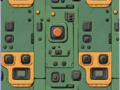 SciFi Seamless Texture Texture 34