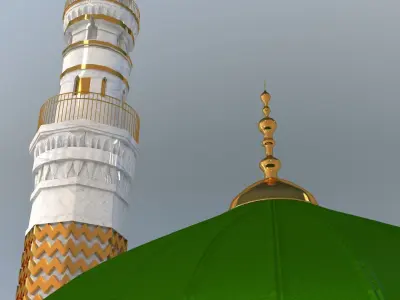 Prophets Mosque Masjid e nabvi 3D model