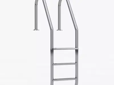 High-Quality Realistic Design Water Pool Ladder 3D model