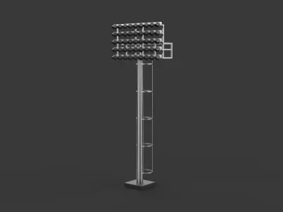 Stadium lights collection 3D model