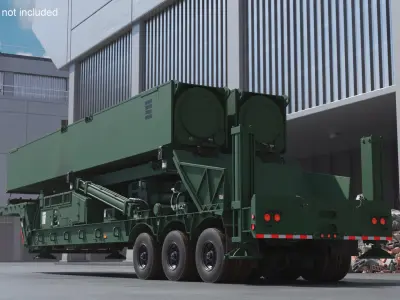  Hypersonic TEL Trailer Full Green Transport 