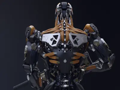 Evil Machine Low-poly 3D model