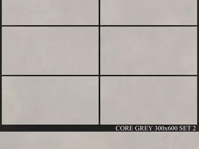 Yurtbay Seramik Core Grey 300x600 Set 2 3D model