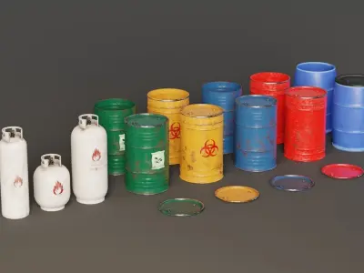 Warehouse Environment Pack for Games Low-poly 3D model