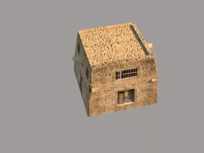 MiddleEast Arab Village House Free low-poly 3D model