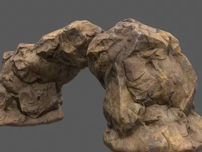 Rocks model rock formation Low-poly 3D model