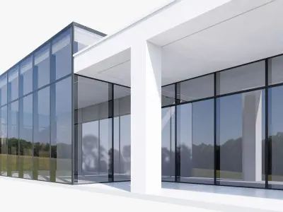 Library Low-poly 3D model