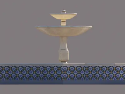 Traditional Moroccan Fountain  3D model