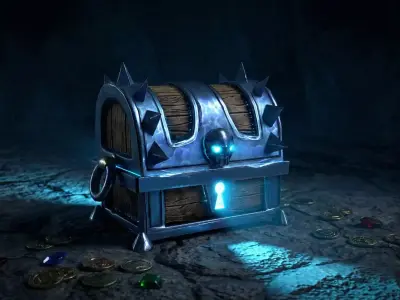 Realistic PBR Treasure Chest - MorisonDesign Free low-poly 3D model