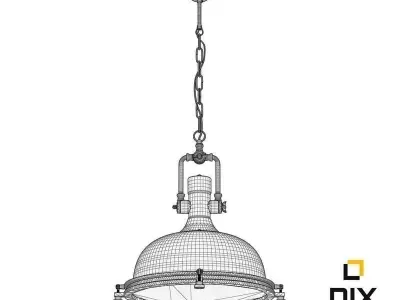 Boston Industrial Pendant Lamp by Leyton 3D model