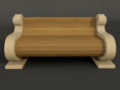 benches classic 3D model