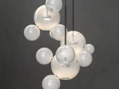 Chandelier Giopato and Coombes Bolle14 lights 2 3D model