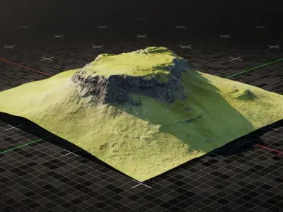 Iceland Mountain 2 3D model